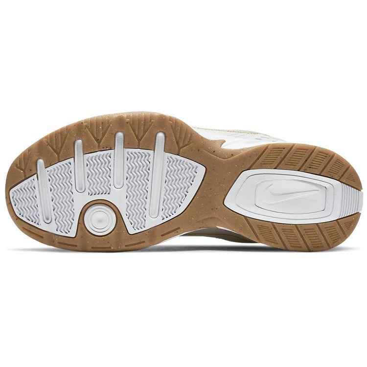 Nike Air Monarch IV White Lucky Green Gold Men Sneakers Phantom-Grey Metallic-Gold 415445-103