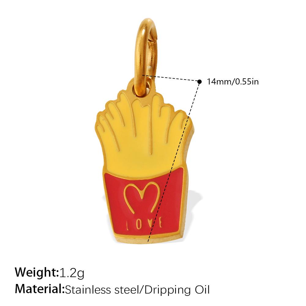 Очаровательный набор DIY-подвесок с едой: Кулоны «Картофель фри и кола» для женщин