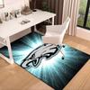 Коврик для пола Philadelphia Eagles Ночная игра для офиса, Коврик под стул, Декоративный ковер Коврик для гостиной, Большой размер Подарки для фанатов Рождественские подарки