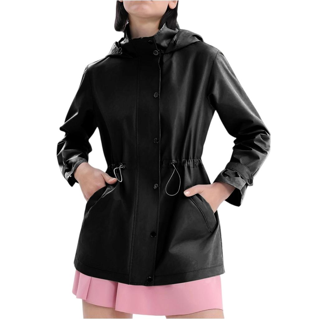 Женская однотонная ветровка с капюшоном и длинными рукавами, спортивная ветровка для альпинизма, куртка и топ