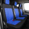 Синий/черный универсальный комплект чехлов на сиденья, чехлы на передние сиденья, чехлы на задние сиденья и чехлы на сиденья грузовиков. Разнообразие стилей и интерьеров автомобилей.