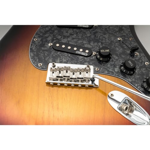 Wilkinson WV2-SB 10.8mm Two-Piece Tremolo Bridge Unit with Vintage Steel Saddles and Full Steel Block for Imported/Japanese Strat Guitars, Chrome