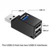 USB 3.0 концентратор адаптер удлинитель мини разветвитель коробка 1 до 3 портов высокоскоростной USB 2.0 для ПК ноутбук U диск кард-ридер