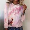 Spring Summer Women's Casual Versatile Fashion Trend Anime Printed Round Neck T-shirt
