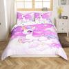 Colored Mushroom Three-Piece Quilt Cover 3D Digital Printing Bedding Set Mandala Bed Cover