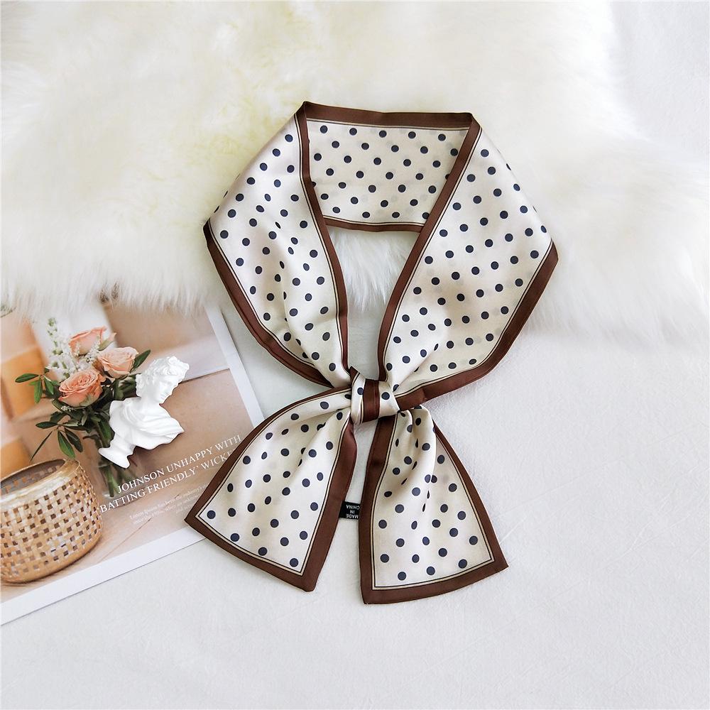 Pingjiao New Style Spring And Autumn Professional Decoration Versatile Small Silk Scarf Women'S Scarf Narrow Long Hair Strap Tie Bag Belt