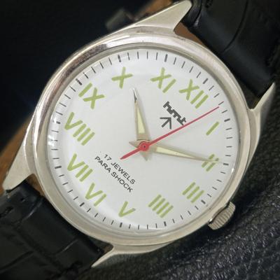 ВИНТАЖНЫЕ ЧАСЫ HMT INDIAN С РУЧНЫМ ЗАВОДОМ, МУЖСКИЕ, С РИМСКИМИ ЦИФРАМИ, БЕЛЫЙ ЦИФЕРБЛАТ a702867-1
