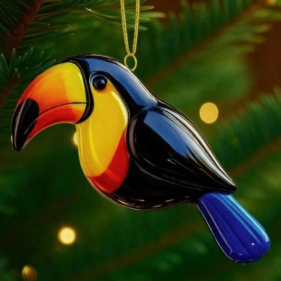 Рождественские Птицы Украшение Пластиковый Колибри Малиновка Сова Сойка Зимородок Елка Подвесные Украшения Памятные Подарки для Любителей Птиц Природа