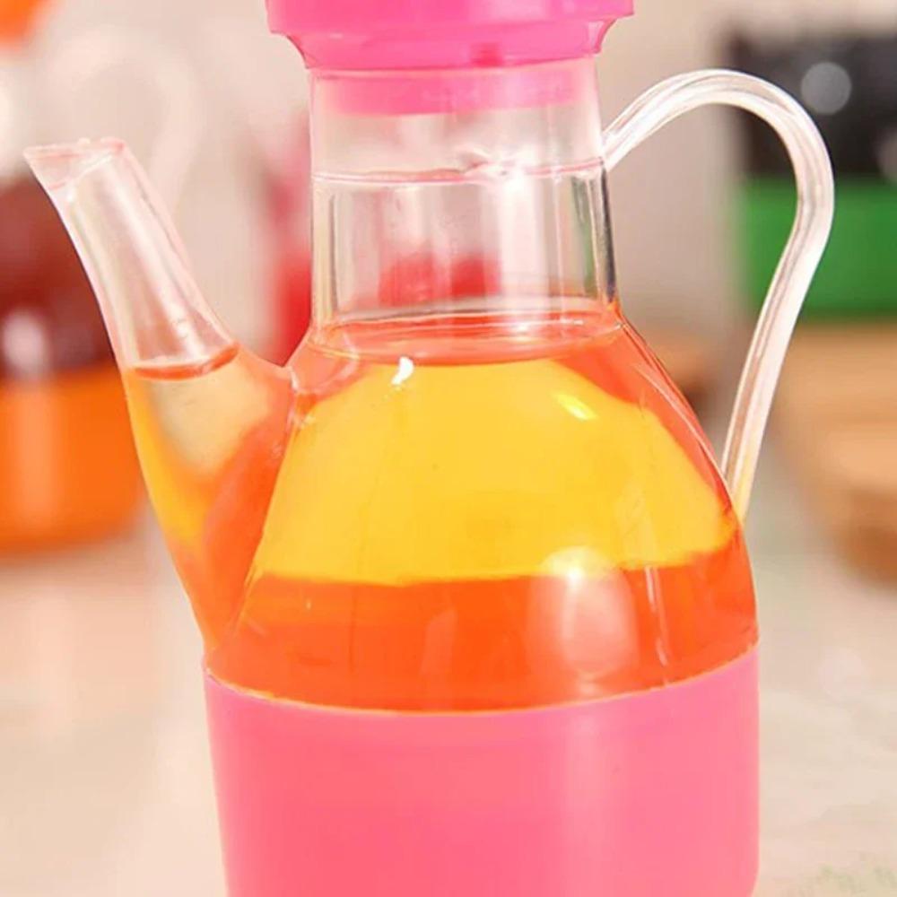 with Handle Oil Dispenser Leakproof Vinegar Bottle Household Transparent Gravy Boats Dining Table