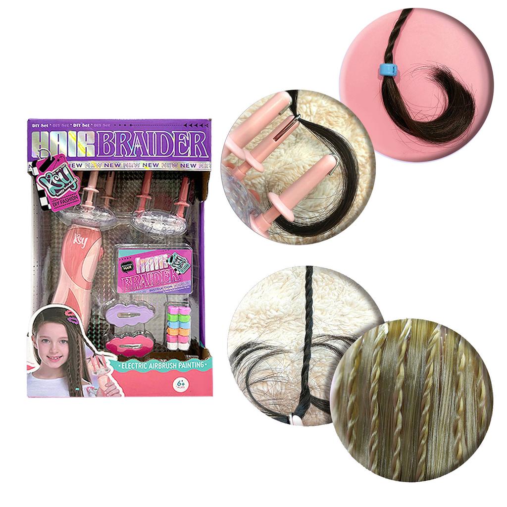 Electric Hair Braiding Machine Set with Hair Clip Creative Hairstyle Braider Twister Quick Braiding Tool Children Favor