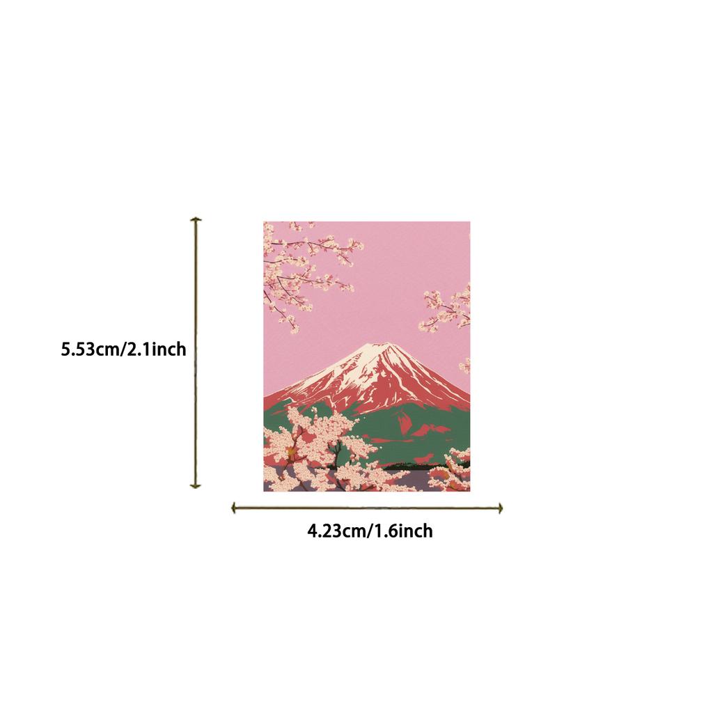 50pcs Pink Japanese Retro Aesthetics Sticker Pack Decals for Laptops Water Bottles Phones Guitars Vibrant Designs Stickers