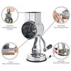 Cheese Grater Shredder Stainless Steel Kitchen Hand Crank Grinder with 5 Interchangeable Blades and Handle for Vegetable 3