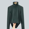 Turtleneck Bottoming Shirt Women's New Women's Clothing Double-sided Abraded T-shirt Warm Inner Temperament Waist Top