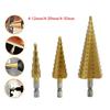 1pc HSS Steel Step Cone Drill Titanium Bit Metal Wood Hole Cutter 4-32/20/12mm