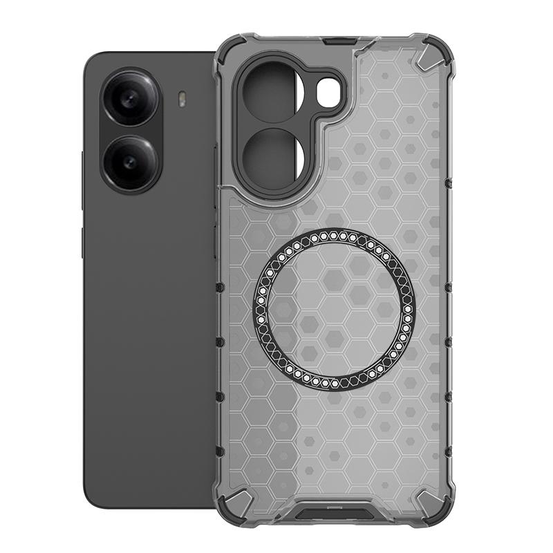 Для Xiaomi Redmi Turbo 4 5G Магнитное кольцо задняя крышка телефона чехол Magsafe кольцо беспроводная зарядка объектив защита ударопрочный купе чехлы