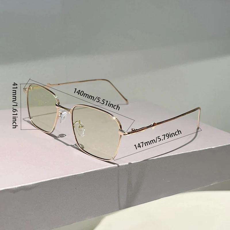 Винтажные квадратные солнцезащитные очки Мужские Ретро градиентные оттенки Женские Новые Модные Дизайнерские Роскошные брендовые Уличный декор Солнцезащитные очки