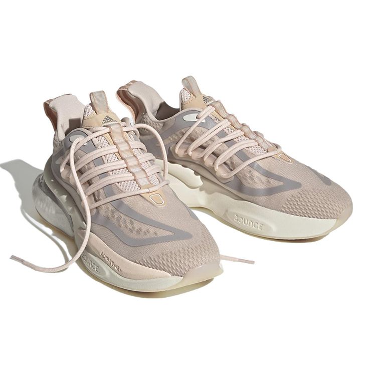 adidas AlphaBoost V1 Wonder Quartz Женские кроссовки Розовый серо-коричневый-металлик-мел-белый HP6135