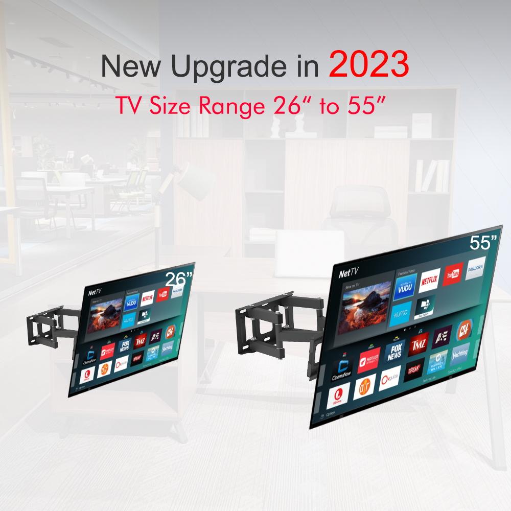 26-55 дюймов Двойной Маятниковый Большой Базовый Подставка для ТВ TMDS-105 Подшипник 40 кг/Вес 400*400/Верхний и нижний