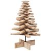 Wooden Christmas Tree for Decoration 80 cm Solid Pine Wood