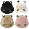 Милая теплая шапка Сохраняющая тепло Шапка лягушки Новая шляпа рыбака Женская