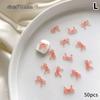 50Pcs Resin Bow Nail Charm Bulk Mix Size 3D Ribbon Bowkont Mini Kawaii Nail Art Accessories Diy Cute Nails Decorations