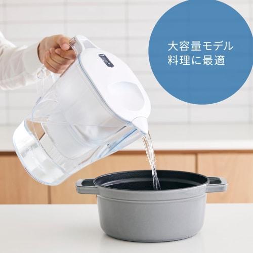 BRITA Water Filter, Jug-Style, PFOS/PFOA Removal Tested, Filtered Water Capacity: 1.75L (Total Capacity: 3.5L) [Official Japanese Product] Includes 3