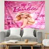 Barbie Tapestry for Bedroom Aesthetic Classroom Tapestries Wall Hanging for Living Room Dorm Office,Ideal Creative Gift
