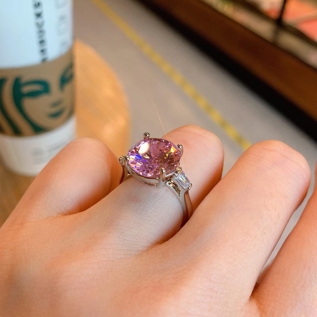 Прямая трансляция TikTok Новое трансграничное кольцо с изумрудом и имитацией Palaiba