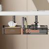No Drill Under Table Storage Rack Shelf Desk Wire Organizers New Cable Management Tray