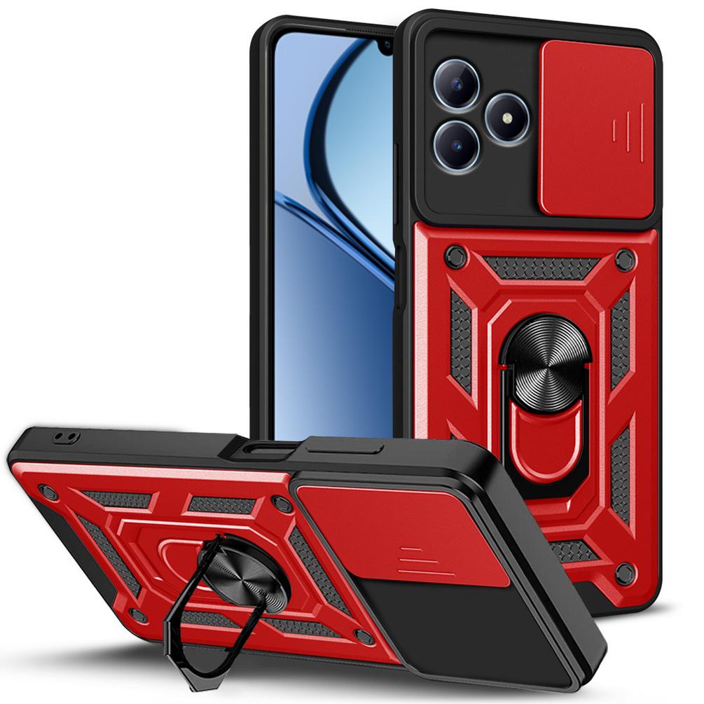 Чехол для защиты камеры Realme C61 C63 C65 C67 C51 C53 C55 C35 C30 C21Y C25Y Realme GT 3 Narzo N53 N55 Armor Hybrid Ring Cover