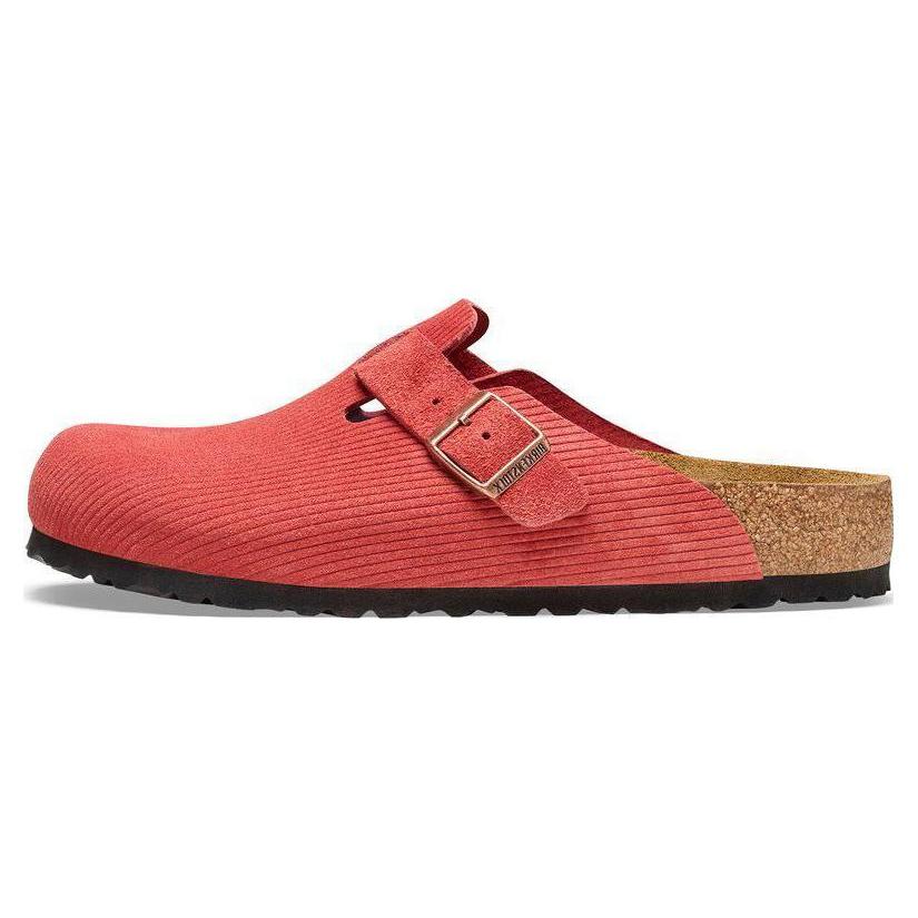 Бостон Birkenstock Замша Тисненая Вельвет Узкий 'Сиенна Красный' 1026167