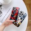 Чехол для телефона N129 Anime One Piece Gear 5 Luffy для iPhone 16 15 13 Pro Max Samsung S24 S23 A54 A35 Xiaomi Redmi Note13 с позолоченной рамкой и закаленным стеклом