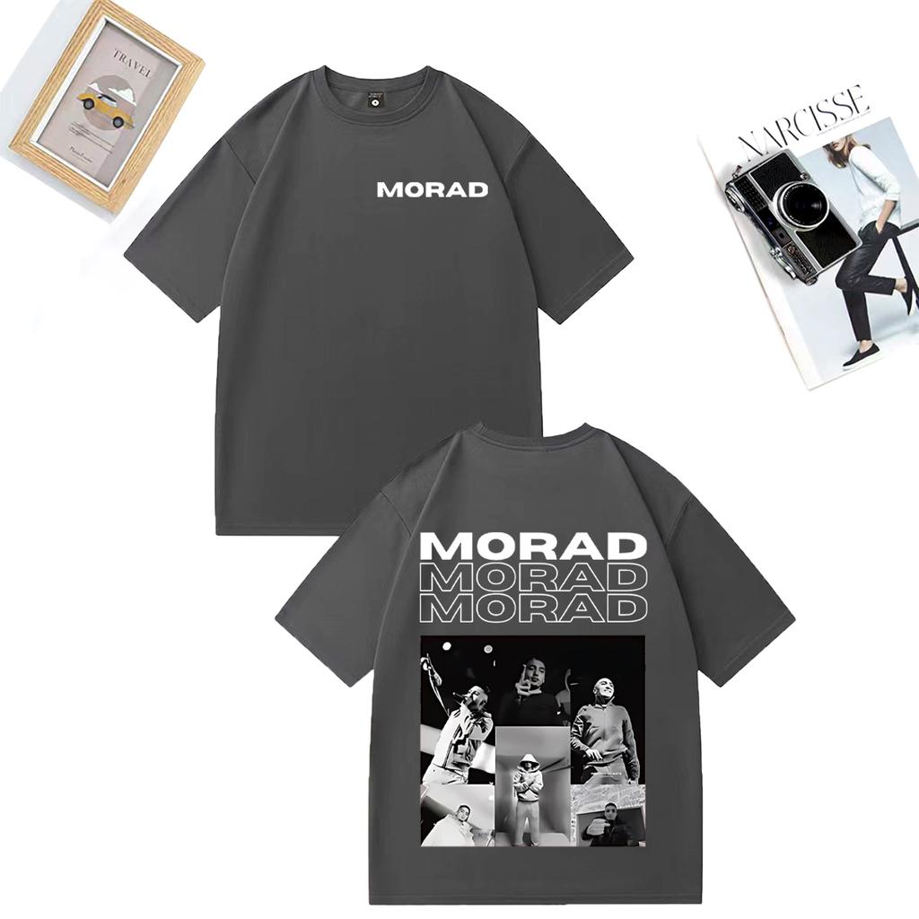 Rapper Morad MDLR Album Merch Fashion T Shirt Unisex WOMEN Clothing Casual Cotton Tshirt Hip Hop Short Sleeve Tshirts Streetwear