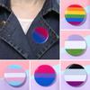 1/2PCS Clothing Rainbow Tinplate Pins Hat Decoration Gay Badge Denim Brooches Brooch Collar Pin