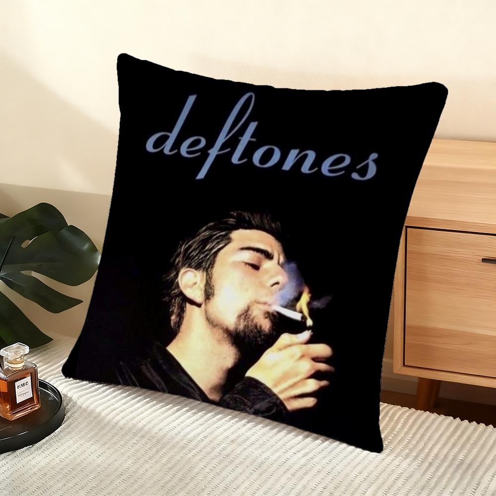 Чехол для подушки Deftones (D) Мягкий коротковорсовый чехол для подушки Гладкая уютная текстура Эстетичный чехол для подушки Декор для дома
