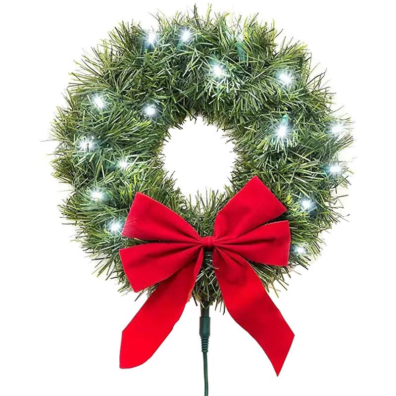 Car Wreath Accessories Christmas Decor Front Grille Car Christmas Wreath Decoration Tree Ornament
