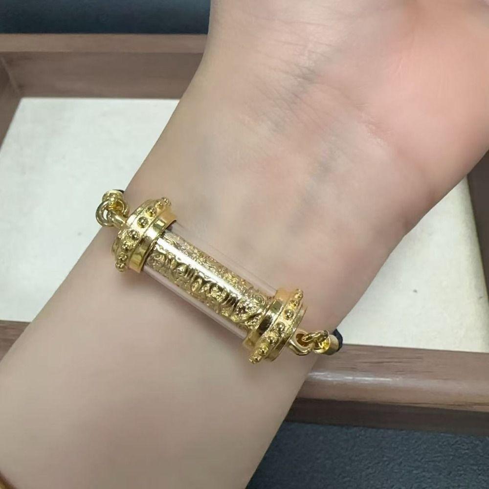 Роскошный браслет с заклинанием Простой браслет с молитвой о благословениях Тайский амулетный браслет для мужчин и женщин