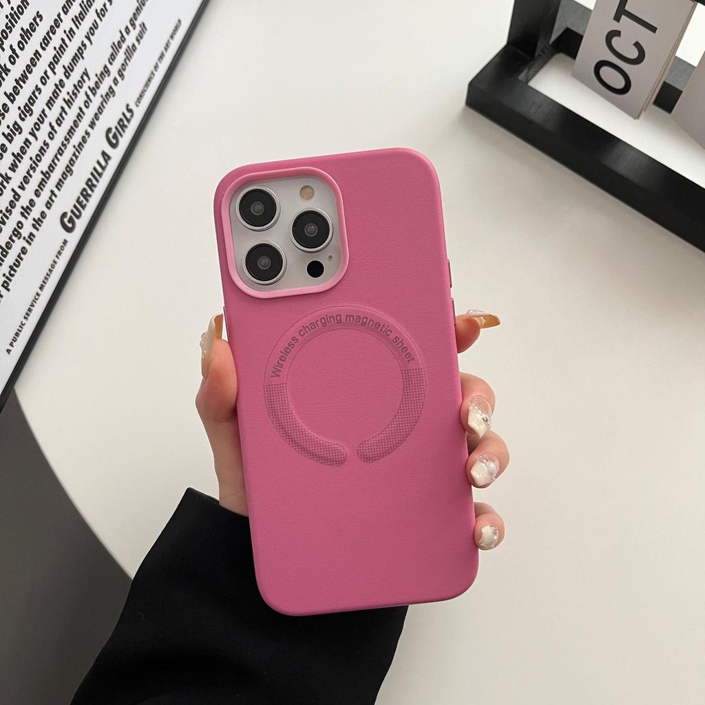 MagSafe Magnetic Charging Leather Suitable for Apple 16Pro Mobile Phone Case IPhone 15 Protection Case