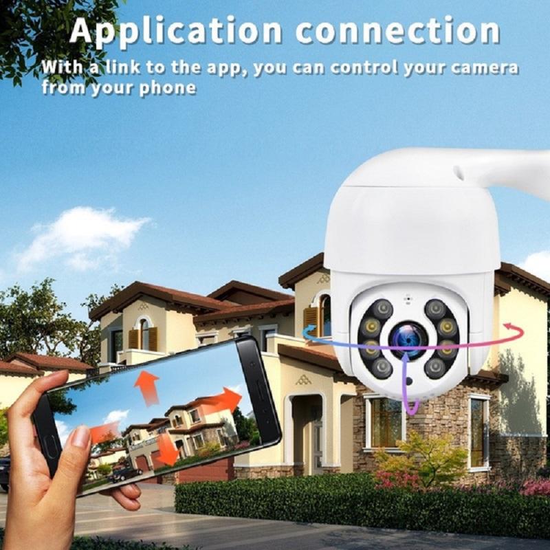 2023 New HD 1080P Wireless PTZ Outdoor Camera IP 2MP Surveillance AI Waterproof Infrared Night Vision Tracking Wifi Outdoor Security CCTV