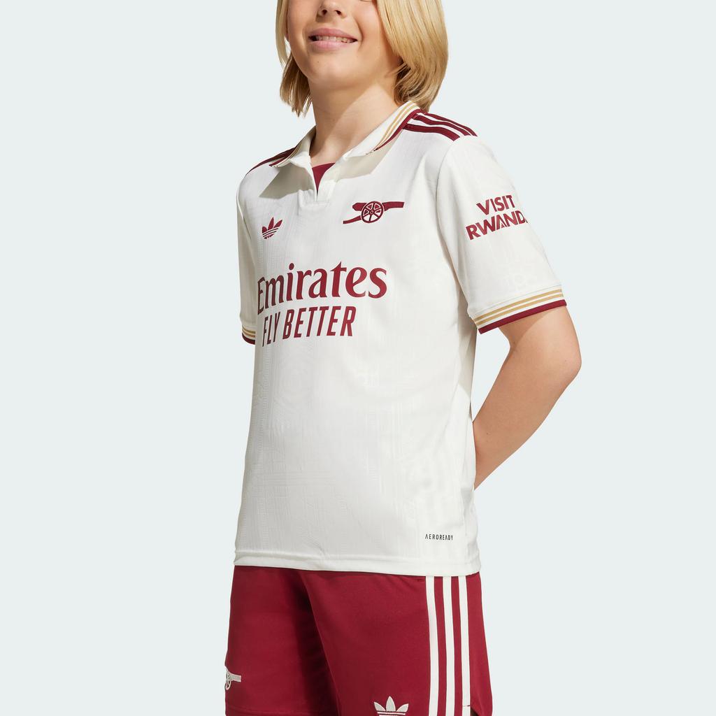 adidas Оригинальные детские футболки с быстрым высыханием SS25 АРСЕНАЛ 25/26 ТРЕТЬЯ ФОРМА Детская JI9546