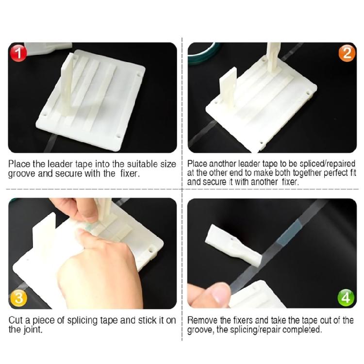 Профессиональный набор для склейки ленты 1/4 10 дюймов, набор для склейки кассетной ленты с открытием для ленты 1/4 1/2 дюйма