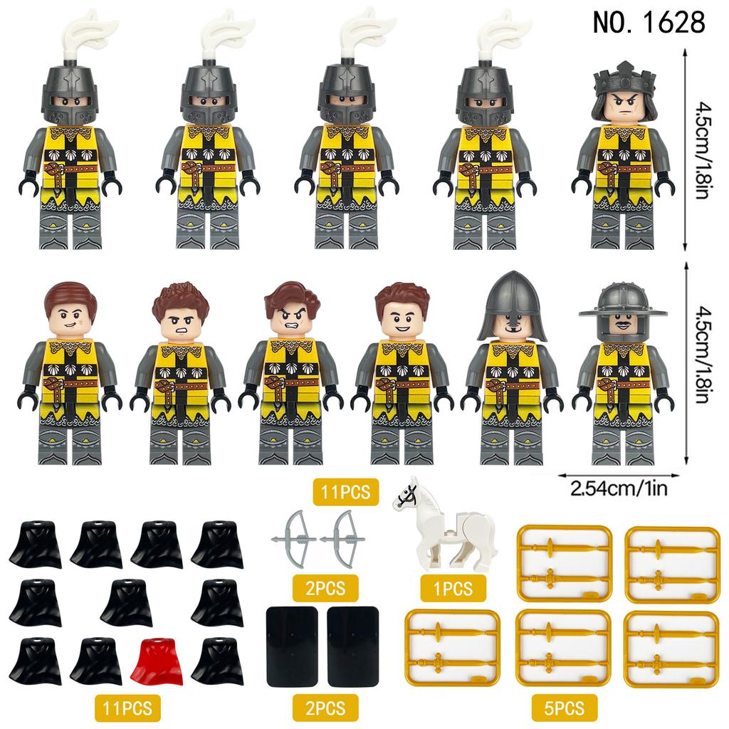 M1622 M1623 M1624 M1628 Ancient Roman Soldier King Building Block Minifigures Toy