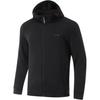 Li Ning Comfortable Casual Hooded Zipper Cardigan Sweatshirt Men Sweatshirts Black AWDU171-1