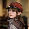 Модная и универсальная восьмиугольная шляпа в британском стиле для женщин, осенне-зимняя, ретро, повседневный берет, шляпа художника для большой головы, тренд