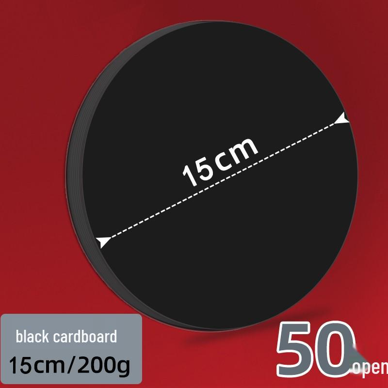 Двусторонняя черно-белая круглая крафтовая бумага для рисования.