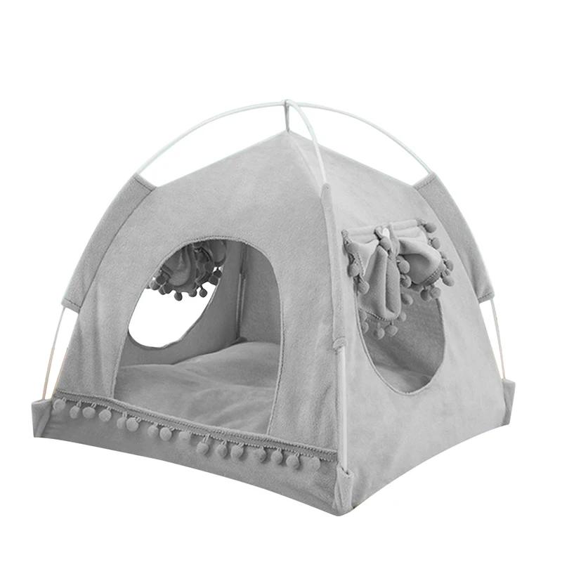 Палатка для кошек, кровать, товары для животных The General Teepee, закрытый уютный гамак с полами, домик для кошек, домик для маленьких собак, аксессуары Товары