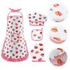 1 комплект детский костюм для готовки кухонный фартук перчатка шляпа ролевая игра фартук для готовки