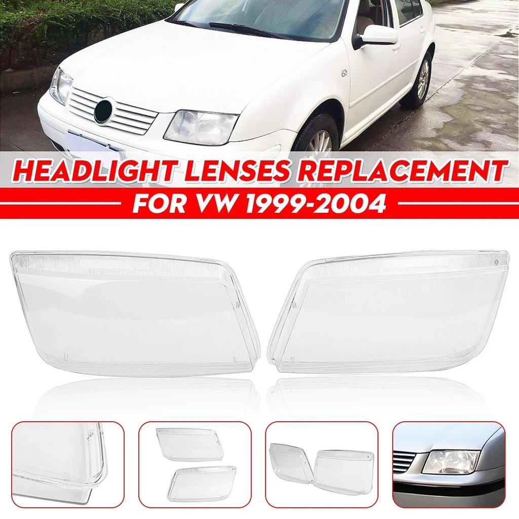 2Ppc Left & Right Car Headlight Lens Cover Replacement For VW Jetta Bora MK4 1999 2000 2001 2002 2003 2004 2005 Head Lamp Covers