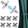 1-20Pcs Curtain Magnetic Button Window Curtain Close Magnet Buckle Nail Free Detachable Adjustment Curtain Clip Room Accessories
