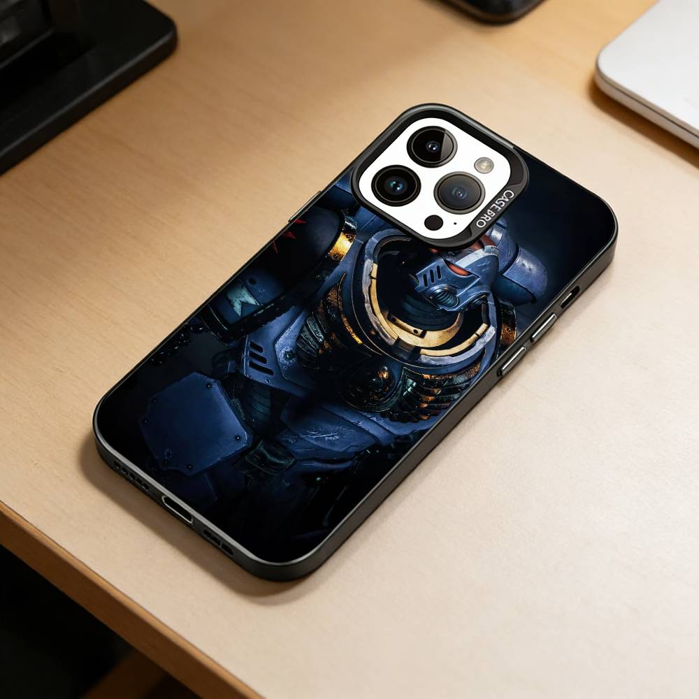 Чехол для телефона 40K Space Marine 2 для iPhone 17,16,15,14,13,12,11 Plus,Pro Max,XS, Цветной Серебряный Чехол для телефона Funda Cover